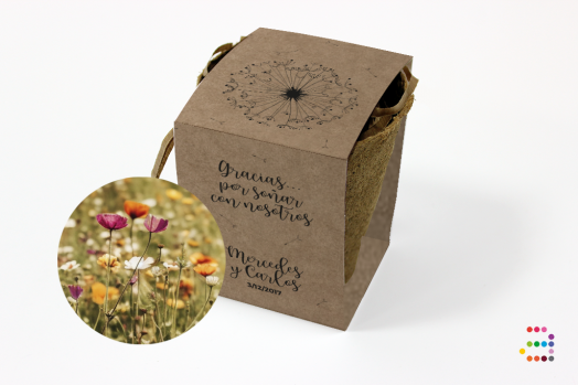 Maceta Boda DIENTE DE LEON_flores